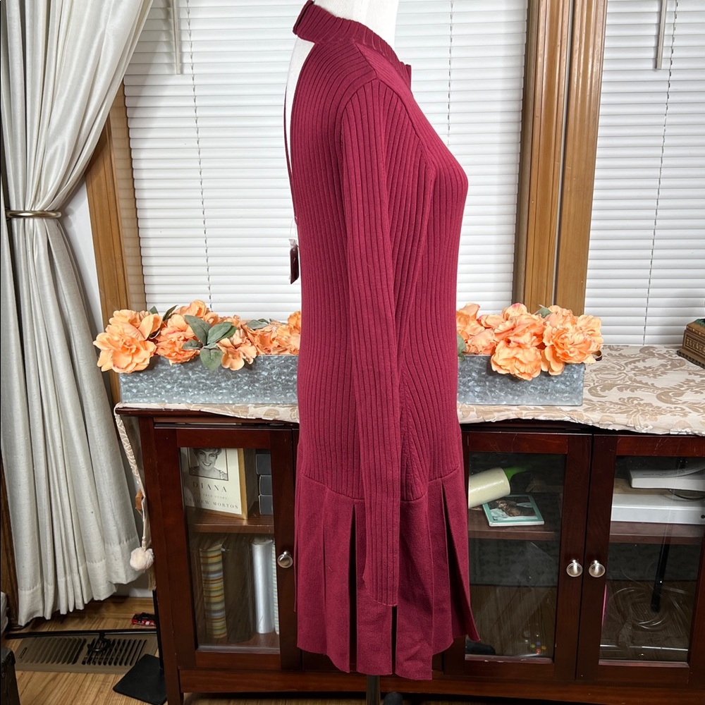 NWT Free People Emmy Mini Dress in Aged Red Size XL - Picture 5 of 11